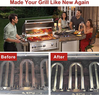 Barbecue au gaz en acier inoxydable de qualité supérieure, forme en U, personnalisable, prix raisonnable