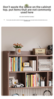 Bureau d'angle en forme de L avec étagère, table d'étude intégrée et bureau informatique pour la maison