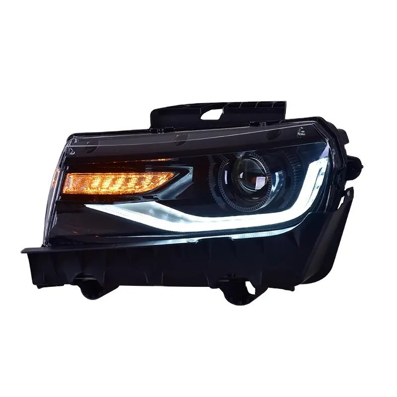 Perakitan lampu mobil untuk lampu depan Chevrolet Camaro 2014-2015 LED Camaro lampu depan