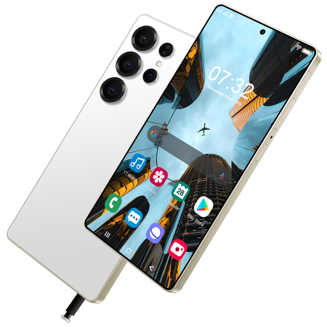 108MP HD Camera 144Hz LCD Display 16GB RAM 1TB Storage LTE Support English New Arrival S25 Ultra 5G Android Smartphone Cellphone
