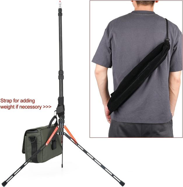 Professional Travel Portable Mini Carbon Fiber Studio Camera Video Selfie Light Stand Live Streaming DSLR Tripod