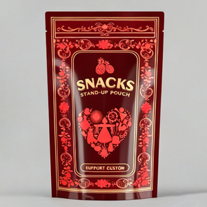 Custom Printed Stand Up Pouch Food Grade Resealable Ziplock Snack <b>Packaging</b> <b>Bag</b> - Product Image 2
