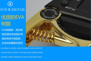 Afinador profesional y combinación de Capo para <span class=keywords><strong>ukelele</strong></span> de guitarras acústicas, eléctricas y bajas - Product Image 5