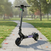 Monopattino Elettrico Pieghevole ASAP A10 D 2000W, Ruote da 10 Pollici, Autonomia 40-60km, Velocità Massima 31-40km/h, Lunga Durata della Batteria, Portatile per Pendolari Urbani