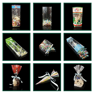 Bolsas inferiores de bloque de refuerzo Opp, bolsas de embalaje de dulces de Violonchelo de fondo redondo, bolsas de celofán transparentes personalizadas - Product Image 6