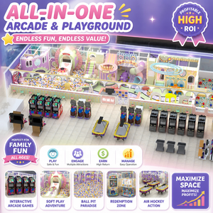 Stain Resistant Commercial <b>Indoor</b> Playground Soft Play with <b>Slide</b> Ball Pit for Shopping Mall Atrium - Product Image 1