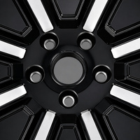 Jantes en alliage d'aluminium noir brillant/argent sur mesure, 20 pouces, 8,5J, 6x139,7 mm, ET 30, pour GMC Yukon Acadia Jeep Wrangler