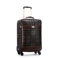 Bagage à roulettes de voyage de luxe pour femmes Valises ouvertes à l'avant uniques Bagages à main légers Style moderne-Commerce de gros