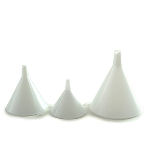 Multipurpose Large Medium Small White Trichter Plastic Funnel Set