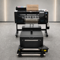 Impresora DTF A2 de Doble Cabezal XP600/I1600, Máquina de Impresión Rollo a Rollo de 18 Pulgadas con Agitador Automático para Fábrica de Camisetas y Ropa