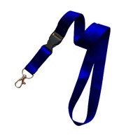 Lanière universelle en polyester vierge personnalisable pour enseignant, avec boucle de sécurité en plastique, crochet métallique, porte-badge d'identification et clip pour téléphone – Vente en gros