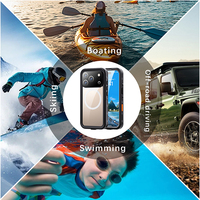 Étui de téléphone Shellbox IP68 étanche et robuste série DOT pour iPhone 17 Pro, utilisation sous-marine avec anneau magnétique