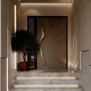 SUNZION Luxury Exterior Cast Aluminum Pivot <strong>Doors</strong> Villa Entrance <strong>Door</strong> Entry Security Main <strong>Door</strong> for Residential House - Product Image 6