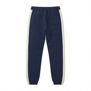 Chándal con capucha azul marino y blanco para hombre, de manga larga, de alta calidad y cómodo, chándal informal para hombre - Product Image 3