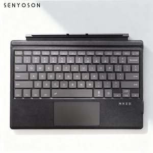 Syx <span class=keywords><strong>Microsoft</strong></span> Surface Pro แท็บเล็ต3/4/5/6/7ไร้สายแบ็คไลท์คีย์บอร์ดพร้อมทัชแพด USB เมมเบรนแป้นพิมพ์แม่เหล็ก - Product Image 5