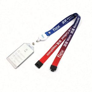 Custom Colorful Name Card & Id Badge Reel <b>Polyester</b> <b>Lanyard</b> Holder Offset Printing - Product Image 3