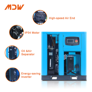 Low Noise 7.5KW High Quality PLC-Controlled Oil-less Lubrication Screw <b>Portable</b> Air Cooled Motor Quiet Running - Product Image 3