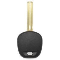 Coque de clé vierge non coupée TOY48 pour remplacement de clés de véhicule, boîtier de clé de voiture avec transpondeur, pièces de rechange universelles pour clés de voiture, sans logo