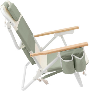 Silla Plegable para Exteriores, Resistente, con Portavasos y Reposabrazos, Portátil, para Pesca, Deportes, Patio, Playa y Camping - Product Image 6