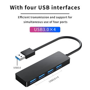 Adaptateur de concentrateur USB 3.0 à 4 ports OEM Extension de données multiport <span class=keywords><strong>portable</strong></span> pour ordinateur <span class=keywords><strong>portable</strong></span> <span class=keywords><strong>iMac</strong></span> Pro et appareils mobiles Utilisation Ethernet - Product Image 3