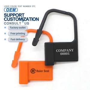 Rel104 hộp dùng một lần an ninh ổ khóa con dấu Khóa móc giả mạo bằng chứng an ninh con dấu barcoded nhựa Ổ khóa con dấu - Product Image 4