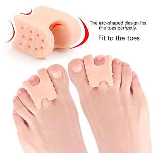 Entretoises pour gros orteils Soulagement des oignons avec correcteur Hallux Valgus Séparateur de gel de silicone pour le soin des pieds et les semelles correctrices - Product Image 2