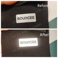 Étiquette Thermocollante Réfléchissante Personnalisable pour Logo, Vêtements de Sport (Fitness & Yoga) et Étiquette de Marque