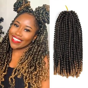 Cheveux au crochet Spring Twist, 30 mèches, tresses Spring Twists volumineuses, tresses au crochet Spring Twist tendance pour femmes noires - Product Image 1