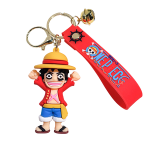 Décapsuleur porte-clés en caoutchouc durable avec impression UV 3D, motif dessin animé mignon One Piece Luffy, cadeau de Nouvel An - Product Image 4