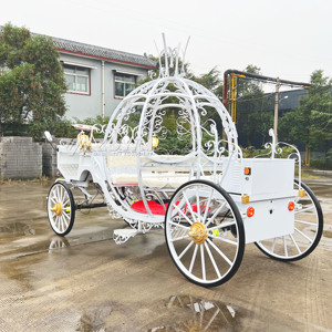 Chariot électrique de haute qualité en forme de citrouille, véhicule sans chevaux de couleur personnalisée pour parcs, centres de villégiature et séances photo de mariage - Product Image 5