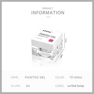 JTING Gel de Peinture pour Ongles Haute Pigmentation, Échantillons Gratuits, 12 Couleurs, OEM/ODM, Marque Privée, Vernis Gel pour Ongles - Product Image 2