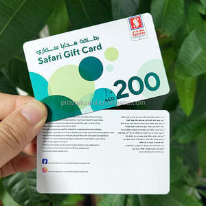 Personalización de fábrica MOQ bajo Tarjeta de plástico de alta calidad Tarjeta de regalo de impresión a todo color personalizada para regalo de negocios - Product Image 2