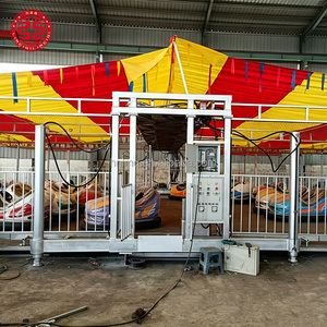 Manèges de fête foraine : Voitures tamponneuses portables sur remorque avec filet de protection, pour enfants, pour parcs d'attractions - Product Image 4