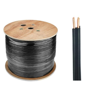 Câble téléphonique à deux conducteurs en cuivre CU 0,8 mm