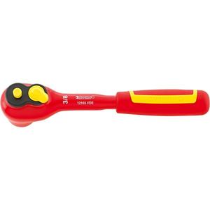 STAHLWILLE - 12430001 3/8'' VDE QuickRelease <b>ratchet</b>, fine tooth - EAN 4018754253869 INSULATED <b>SOCKET</b> WRENCHES - Product Image 1