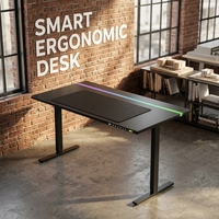 Table de jeu ergonomique AOR avec effets d'éclairage RGB multiples, design moderne, vente en gros d'usine