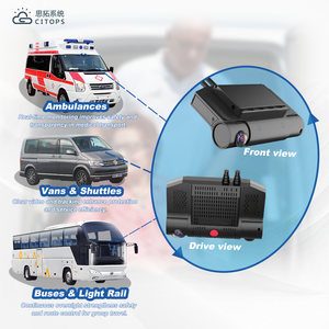 מערכת הקלטה לרכב MDVR ניידת עם מצלמה כפולה 2 ערוצים 1080P, מצלמת <span class=keywords><strong>DVR</strong></span> קדמית ומערכת ניטור מרחוק לנהג, <span class=keywords><strong>DVR</strong></span> לרכב עם 4G GPS, כרטיס TF כפול, מערכת הקלטה למונית - Product Image 4