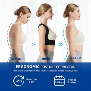 Correttore di Postura, Supporto per Spalle <span class=keywords><strong>e</strong></span> Clavicola in Poliestere, Corsetto Ortopedico per Correzione Posturale <span class=keywords><strong>e</strong></span> Supporto Lombare - Product Image 4