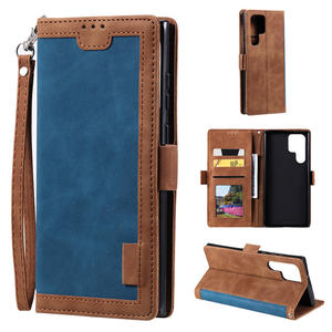 Funda abatible de cuero con mango Retro para <span class=keywords><strong>Samsung</strong></span> S23 Ultra S23, funda protectora para teléfono móvil, tarjetero, <span class=keywords><strong>2023</strong></span> - Product Image 1