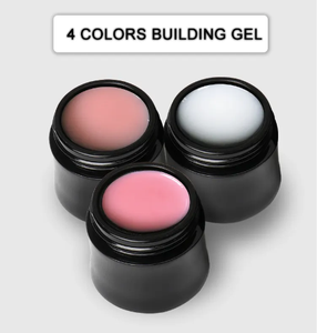 HS 10ml UV LED rõ ràng gaoy mềm sơn móng tay với nhanh chóng xây dựng <span class=keywords><strong>Gel</strong></span> pháp thiết kế phong cách DIY 4 màu sắc chai - Product Image 3