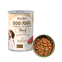 Vente en gros de grands contenants de nourriture humide complète pour chiens, riche en protéines, avec marque personnalisable, friandises pour chiens 400g