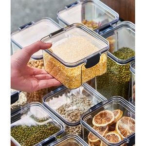 Recipientes Herméticos para Almacenamiento <span class=keywords><strong>de</strong></span> Alimentos con Tapas, Plástico, para <span class=keywords><strong>Cereales</strong></span>, Harina, Azúcar, Almacenamiento <span class=keywords><strong>de</strong></span> Alimentos para Fiestas - Product Image 1