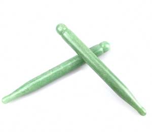 En çok satan yeşil aventurin guacupuncture akupunktur noktası kalem doğal yeşim kafa göz yüz masajı sopa Gua Sha değnek akupunktur tedavisi için - Product Image 1