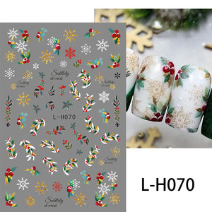 Autocollants pour ongles d'<span class=keywords><strong>hiver</strong></span> de Noël 2025 avec un design scintillant - Product Image 1