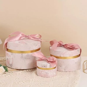 Custom Cardboard Wedding Gift Paper Tube Box, Jewelry Cylinder Packaging With Ribbon for Necklace Earring Gift Packing - Product Image 5