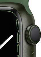 Para Watch Series 7 (GPS + Cellular 41mm) Pantalla AMOLED Cuadrada Verde con Correa Deportiva Clover Regular (Reacondicionado)