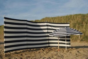 Logotipo personalizado Camping al aire libre, postes de madera de poliéster reciclado Refugio DE PANTALLA DE PRIVACIDAD ligero <span class=keywords><strong>Bloqueador</strong></span> de viento de sombra de playa/ - Product Image 5