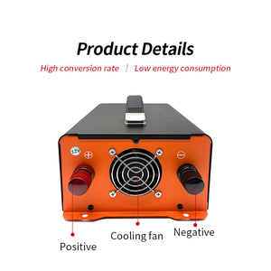 Convertisseur d'énergie Fonsoul 6000W à onde sinusoïdale pure, DC 12V AC 220V, haute efficacité, certifié CE, écran LED, quatre sorties, pour automobile, camping-car, maison - Product Image 5