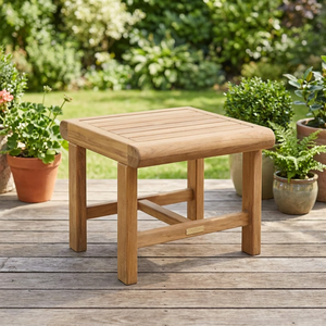 Mesa de Comedor Cuadrada de Madera Maciza, Diseño Rústico Moderno, Impermeable, Ecológica, Duradera, Estable, Muebles para el Hogar, Uso en Exteriores y Patio - Product Image 2