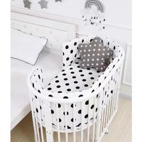 Lit de Bébé Ovale Blanc avec Canapé et Table d'Apprentissage, Lit de Jeu pour Enfants pour Chambre à Coucher ou Usage Hospitalier